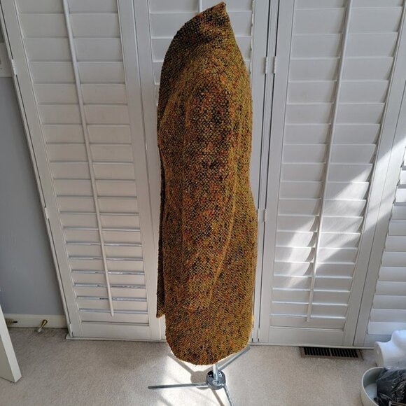 Beautiful Italian Tweed Dino Gaspari Wool and Cashmere Coat - Picture 5 of 12